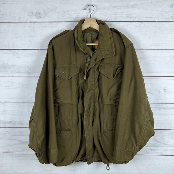 Vintage Field Cold Weather Military OG-107 Jacket Small Short